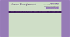 Desktop Screenshot of enchantedmanorinn.com